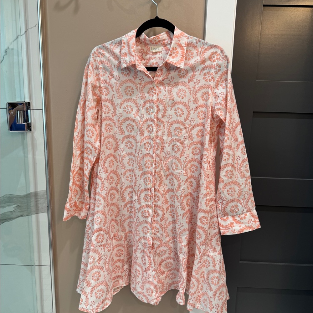 Livro Button Front Dress